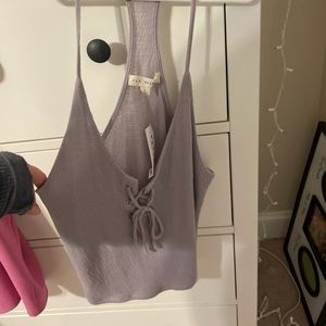 Lavender colored fashion tank
